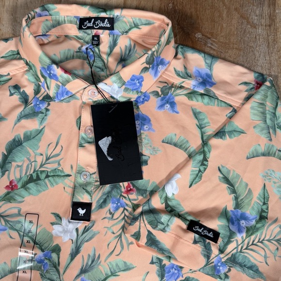 Bad Birdie Other - NEW Bad Birdie Core Flora Fiesta Golf Polo Mens XL Performance Stretch Flowers